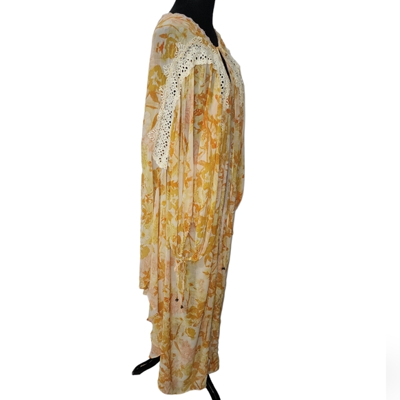 Free people lost in love golden yellow kimono - Picture 5 of 16